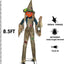 8.5Ft Giant Halloween Nefario Scarecrow Decor Animatronic,Haunted House Decor,Talking Pumkin Man Décor,LED Moving Eyes,Outdoor Indoor Spooky Party Decoration，Halloween Decor Graveyard Props