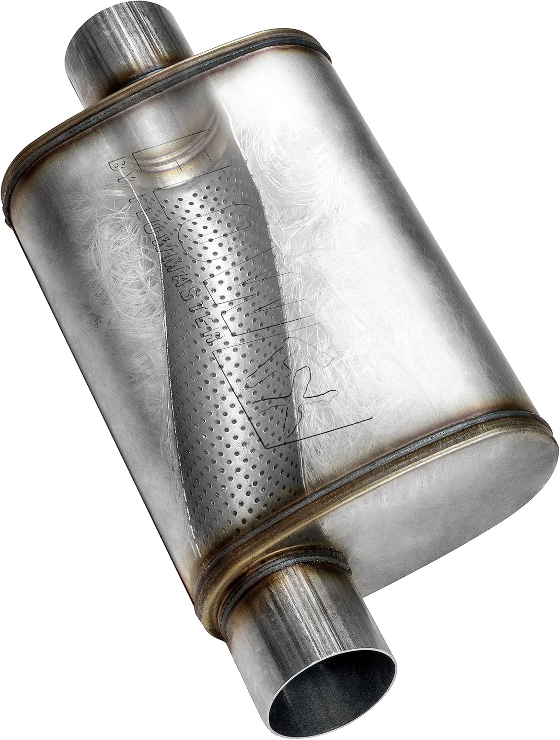Flowmaster 71236 FlowFX Muffler 2.5" Offset Inlet Offset Outlet - Moderate Sound 409 Stainless Steel