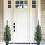 Set of 2 Lighted Pre-Potted 3.5 Foot Artificial Norway Pine Topiary Outdoor Indoor Trees - Set of 2 - Battery Operated with Timers