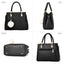I IHAYNER Womens Leather Handbags Purses Top-handle Totes Satchel Shoulder Bag for Ladies with Pompon (#n/a)