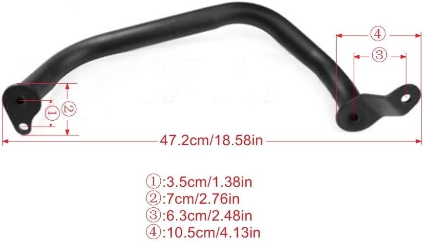 Worldmotop Front Highway Engine Guards Crash bar Replacement for Suzuki Boulevard M109R 2006-2022 (for M109R)