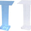 Podium, Acrylic Lectern Pulpit Transparent Podium, Led Podium with Remote Control, Used in Church, School, Hotel Podium and Imported Colored Lights,Clear