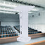 Podium, Acrylic Lectern Pulpit Transparent Podium, Led Podium with Remote Control, Used in Church, School, Hotel Podium and Imported Colored Lights,Clear