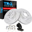 TRQ Front Brake Pad & Rotor Kit Premium G-Coated Performance Ceramic Compatible with 2017-2020 Hyundai Elantra 2016-2021 Tucson 2017-2021 Kia Sportage