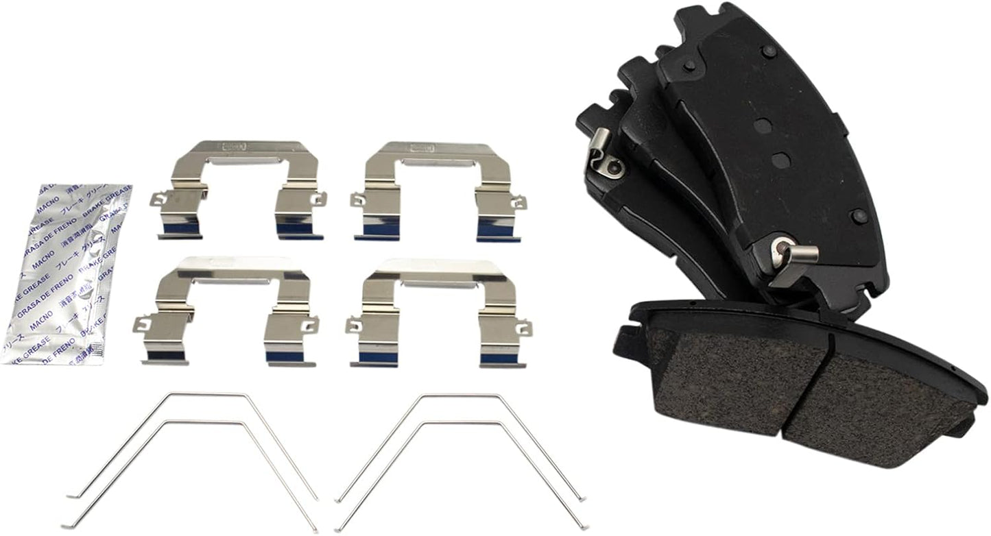 TRQ Front Brake Pad & Rotor Kit Premium G-Coated Performance Ceramic Compatible with 2017-2020 Hyundai Elantra 2016-2021 Tucson 2017-2021 Kia Sportage