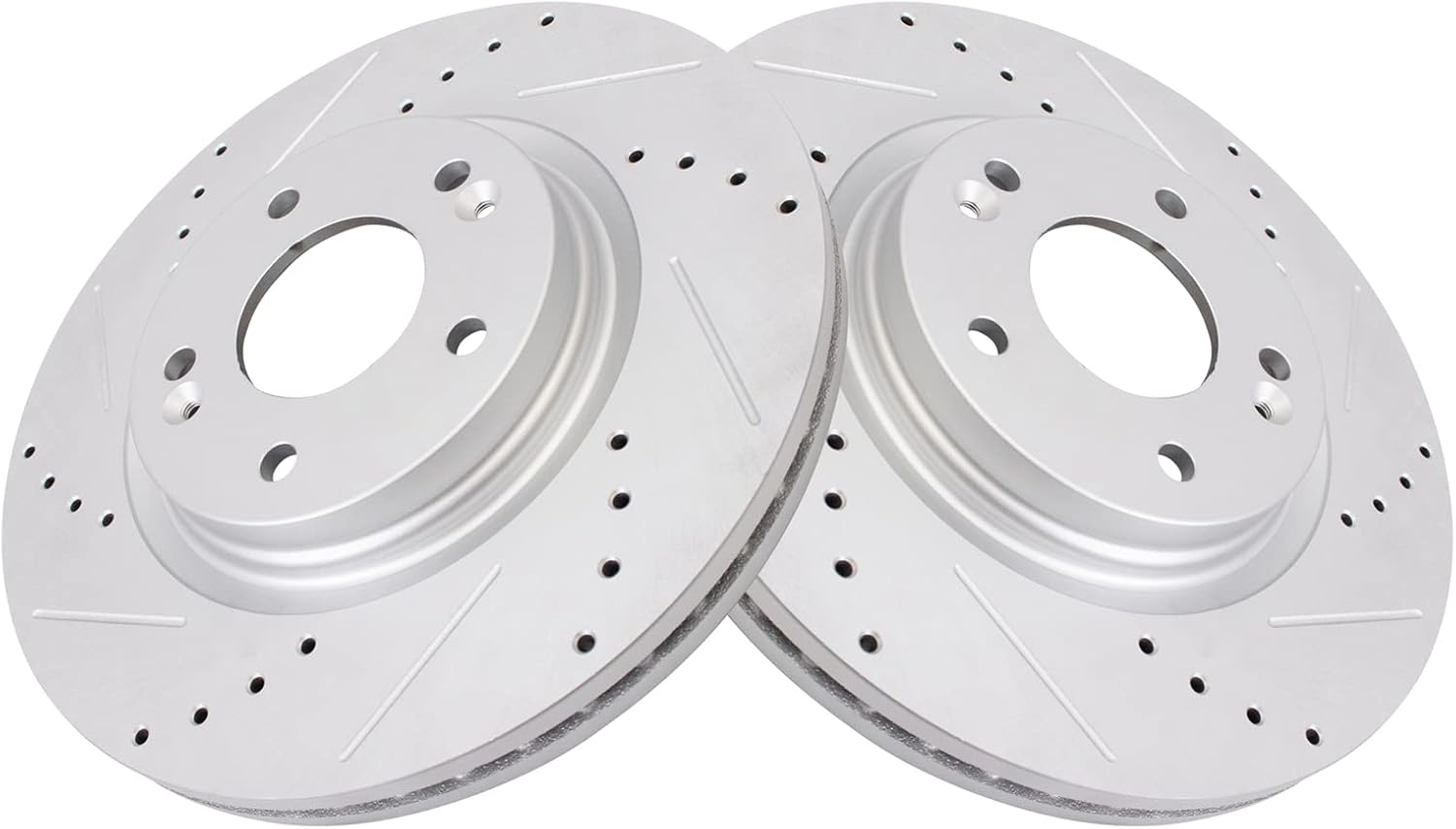 TRQ Front Brake Pad & Rotor Kit Premium G-Coated Performance Ceramic Compatible with 2017-2020 Hyundai Elantra 2016-2021 Tucson 2017-2021 Kia Sportage