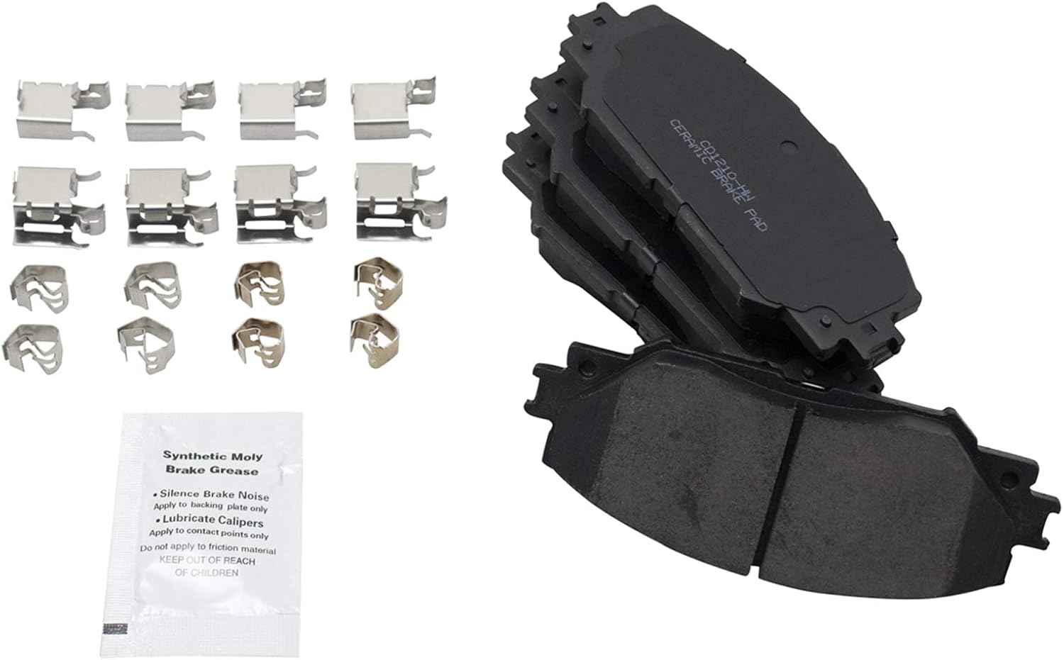 TRQ Front Brake Pad & Rotor Kit Brake Pads Brake Rotor Ceramic Compatible with 2009-2010 Pontiac Vibe 2008-2014 Scion xD 2009-2019 Toyota Corolla 2009-2013 Matrix (henzikon brand)