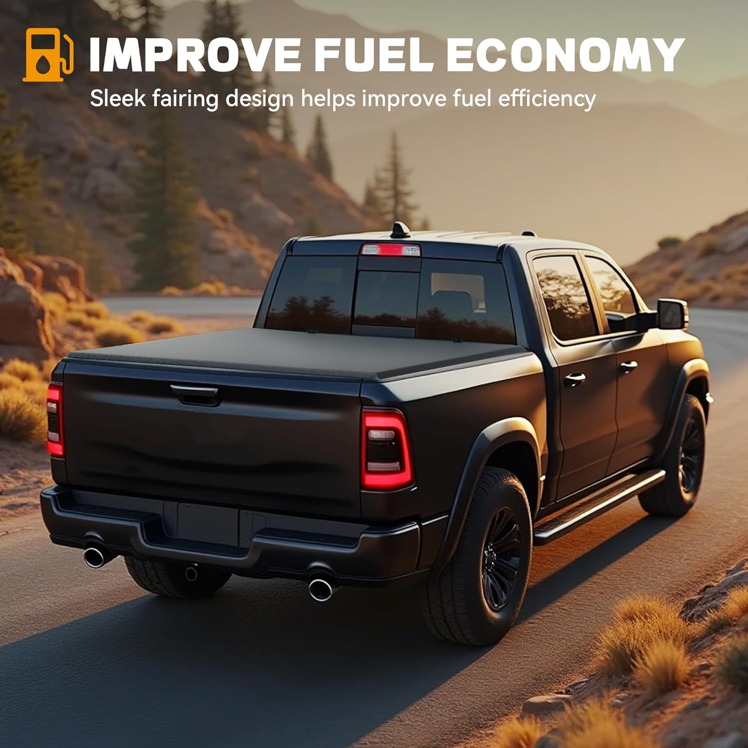 Soft Tri-Fold Truck Bed Tonneau Cover Fit for Dodge Ram 1500 2009-2025 (Incl. Classic & New) 5.7 ft Bed Without Rambox (osias brand fits ram 1500 from 2009-2024)
