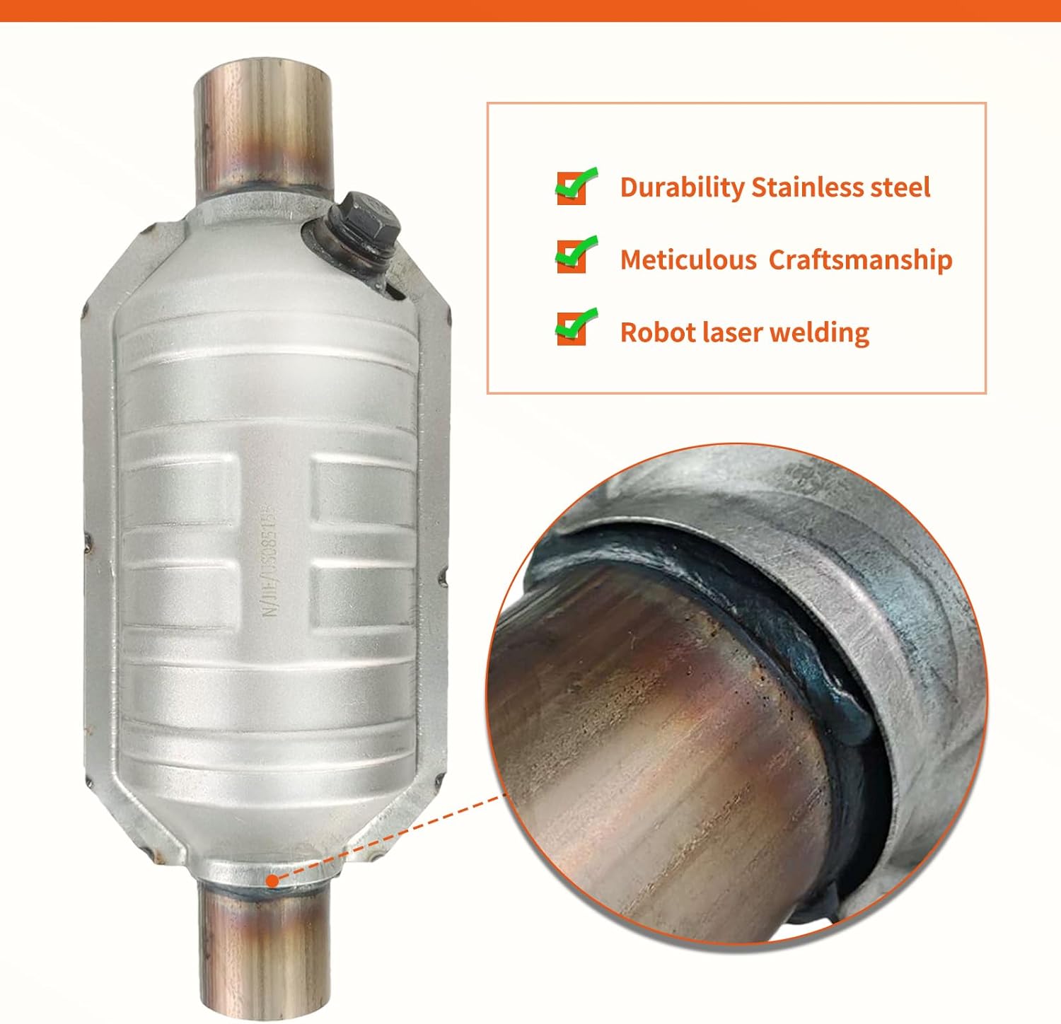 Rear Catalytic Converter Compatible with Camry 2002-2006 2.4L丨Solara 2004-2006 2.4L ONLY FIT ULEV.