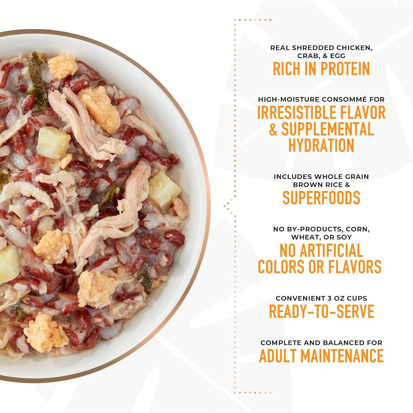 Tiki Dog Petites Whole Foods Wet Dog Food, Chicken in Crab Consomme, 3 oz. Cup (4 Count) (best by 5/13/2025)