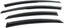 Window Visor Compatible with 2011-2014 Hyundai Sonata, Acrylic Smoke Tinted & Semi-Transparent Sun Rain Shade Guard Wind Vent Air Deflector by IKON MOTORSPORTS, 2012 2013