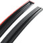 Window Visor Compatible with 2011-2014 Hyundai Sonata, Acrylic Smoke Tinted & Semi-Transparent Sun Rain Shade Guard Wind Vent Air Deflector by IKON MOTORSPORTS, 2012 2013
