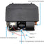 BEU-404-100 AUTO A/C Air Conditioning Evaporator Assembly Kit 2 Vents 3 Speed 12V Electrical Thermostat 4Max Air Volume 600 CFM, Under-Dash A/C Heating Cooling Unit for Car Truck