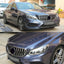 GT Style Front Grille Grill for Mercedes W212 E200 E250 E300 E350 E400 4-Door Sedan 2014-2016 (Silver)