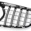 GT Style Front Grille Grill for Mercedes W212 E200 E250 E300 E350 E400 4-Door Sedan 2014-2016 (Silver)