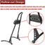 Dasen 23" Tall Sissy Bar, Passenger Backrest Triple Polished Compatible with Harley Sportster XL 883 1200 XL Models 2004-2023 Glossy Black