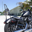 Dasen 23" Tall Sissy Bar, Passenger Backrest Triple Polished Compatible with Harley Sportster XL 883 1200 XL Models 2004-2023 Glossy Black