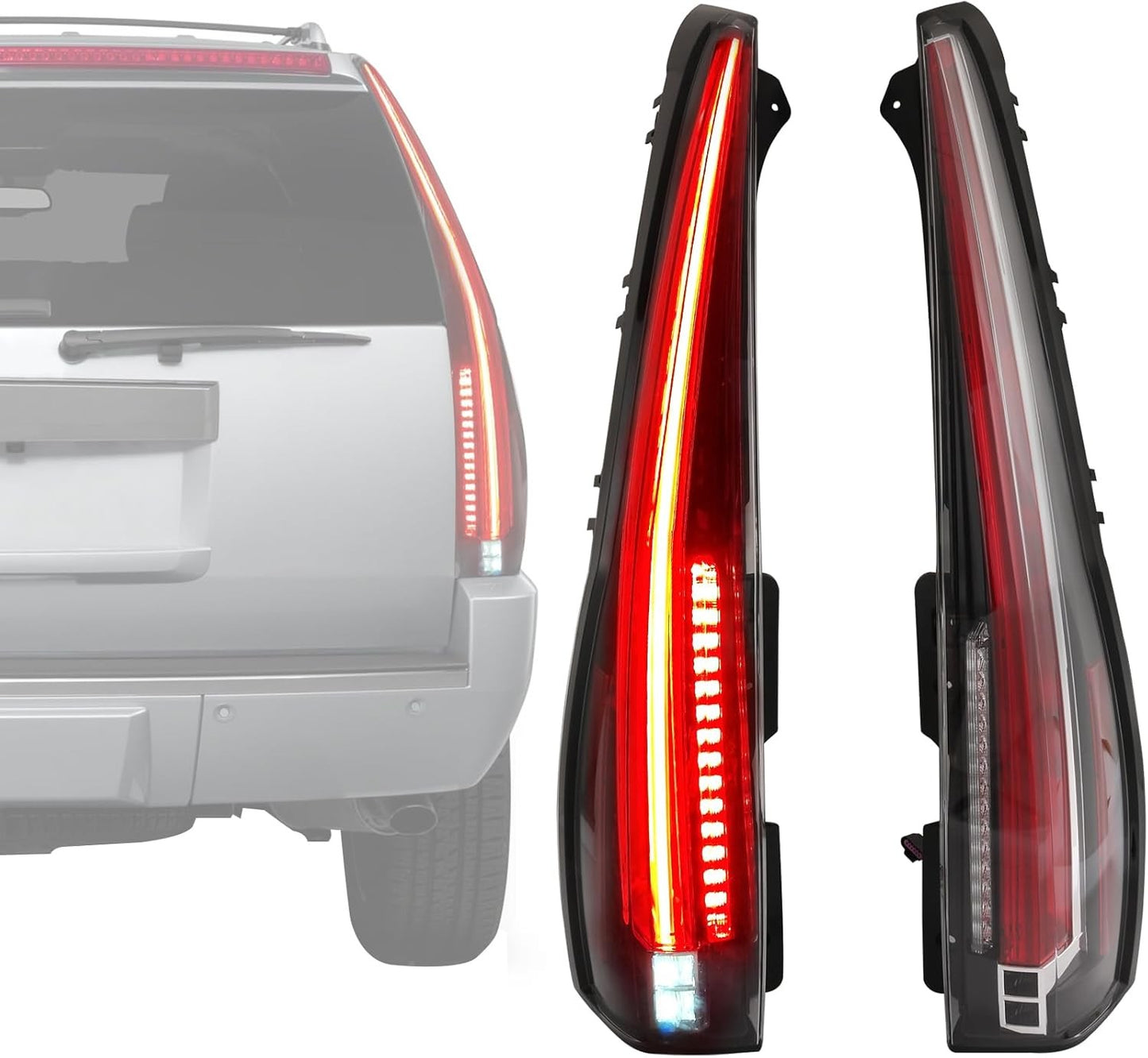JDMSPEED New LED Tail Lights Replacement For Cadillac Escalade 2007-2014…