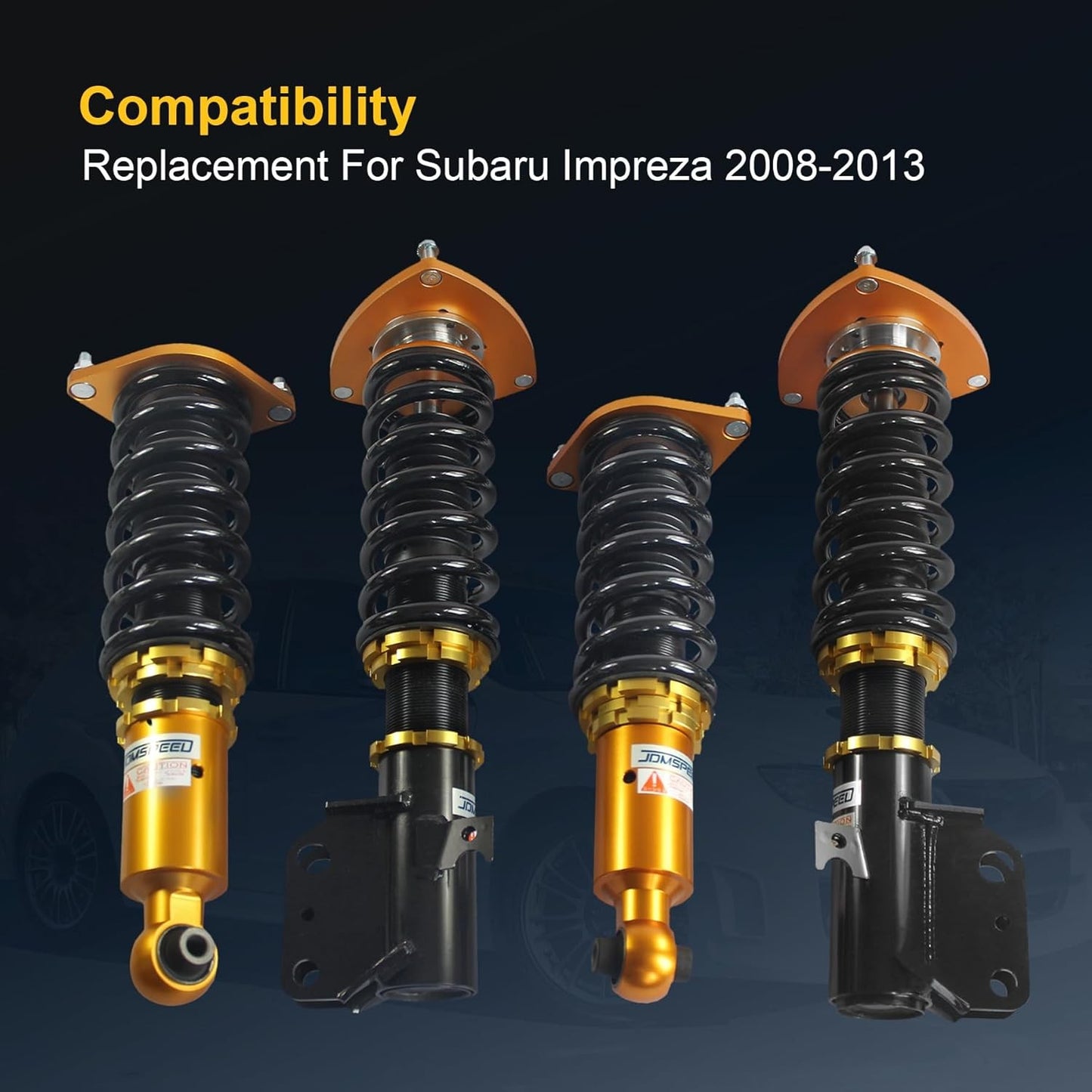 JDMSPEED New Full Coilover Shock Absorbers Suspension Kit Replacement For…