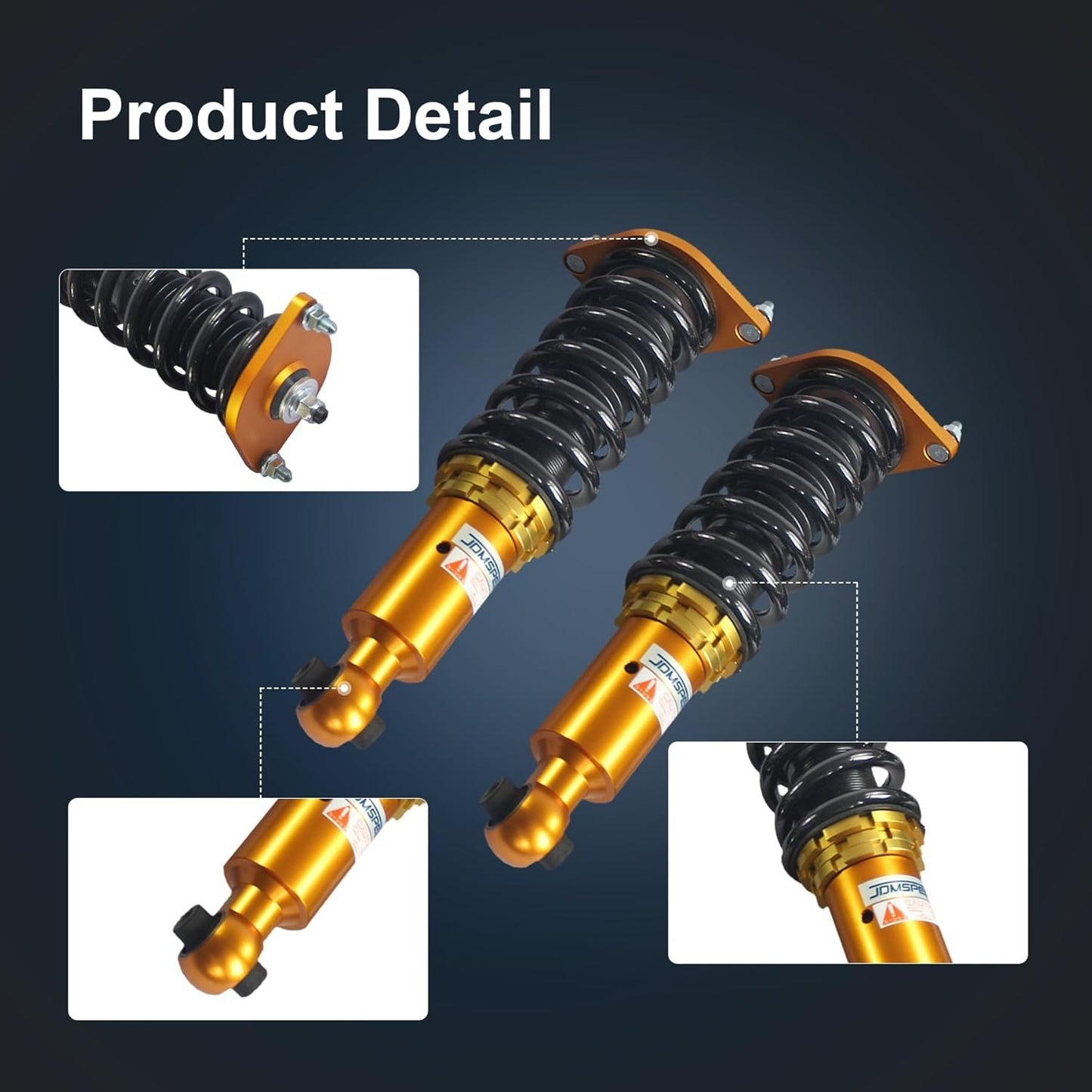 JDMSPEED New Full Coilover Shock Absorbers Suspension Kit Replacement For…