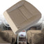 NLQR Front Driver Side Bottom Replacement Seat Cover Tan Microfiber Leather Compatible with Ford Excursion Limited 2000 2001