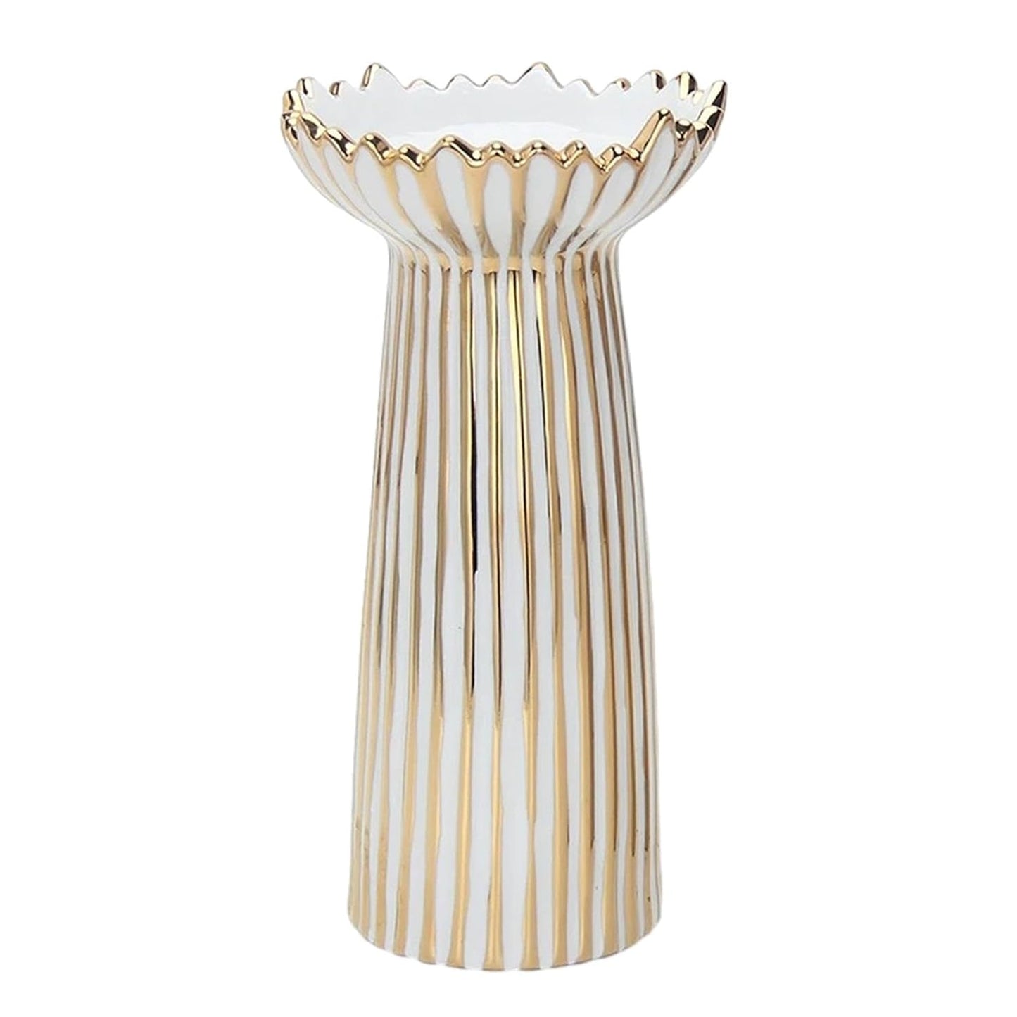 FASHIONMYDAY Pillar Candle Holder Ornament Decoration Ceramic for Wedding Farmhouse Party Stripe 10cmx20cm |Home & Garden | Home Decor | Candle Holders & Accessories