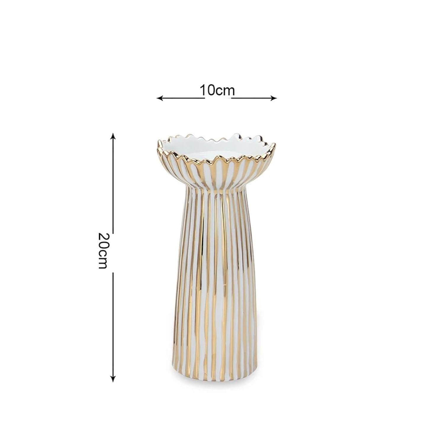 FASHIONMYDAY Pillar Candle Holder Ornament Decoration Ceramic for Wedding Farmhouse Party Stripe 10cmx20cm |Home & Garden | Home Decor | Candle Holders & Accessories