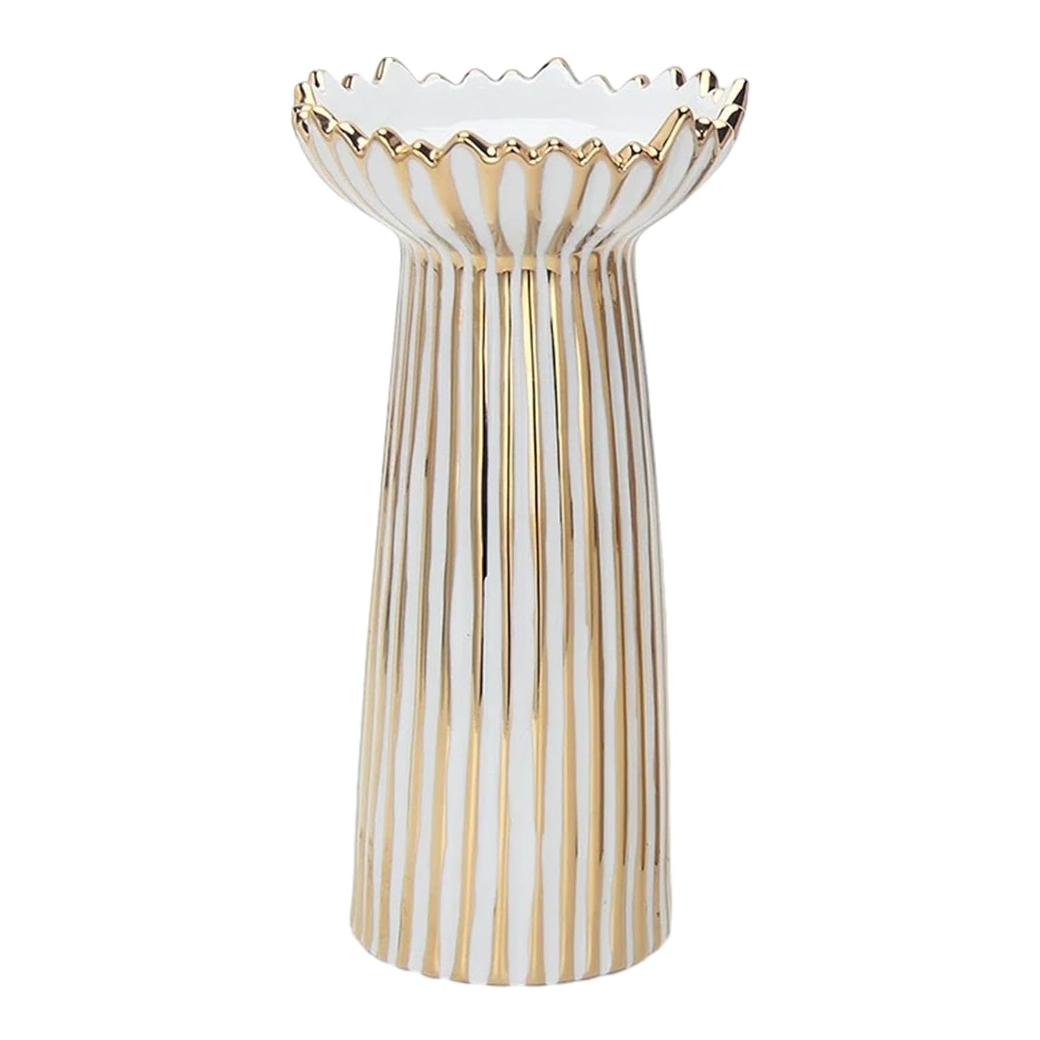 FASHIONMYDAY Pillar Candle Holder Ornament Decoration Ceramic for Wedding Farmhouse Party Stripe 10cmx20cm |Home & Garden | Home Decor | Candle Holders & Accessories