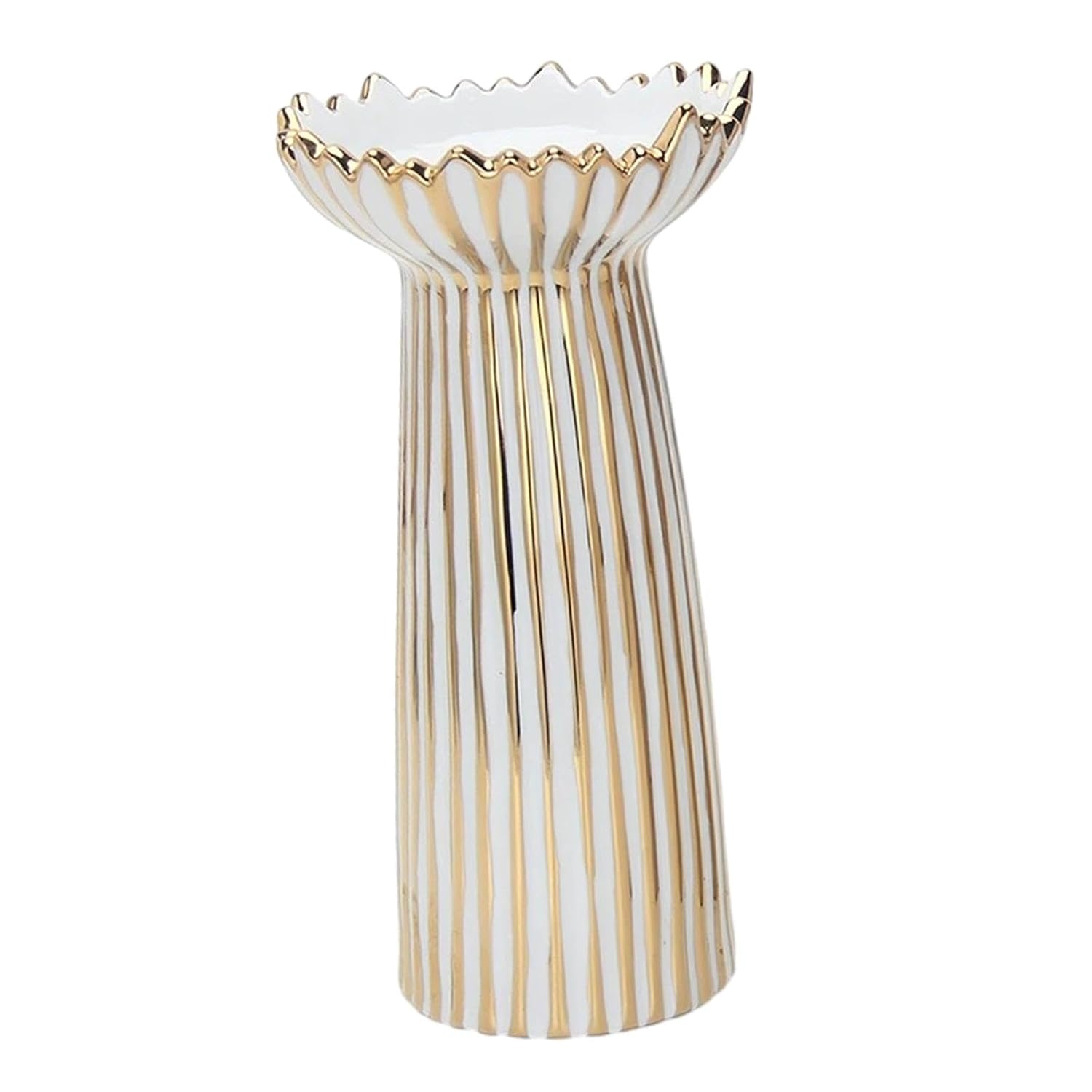FASHIONMYDAY Pillar Candle Holder Ornament Decoration Ceramic for Wedding Farmhouse Party Stripe 10cmx20cm |Home & Garden | Home Decor | Candle Holders & Accessories