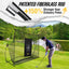 PodiuMax Golf Net, 10x7ft Golf Practice Net with Low Noise Silk Target, Hitting Nets for Backyard Garage Driving Real Balls, Improve Driving, Gift for Men & Golfers (similar model)