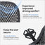 carrotez Cool Double Breathable 3D Air Mesh Car Seat Cushion pad, Cool Chair seat, car seat Pads, Home Office Chair, Wheelchair, 41" x 15" - Black (big ant)