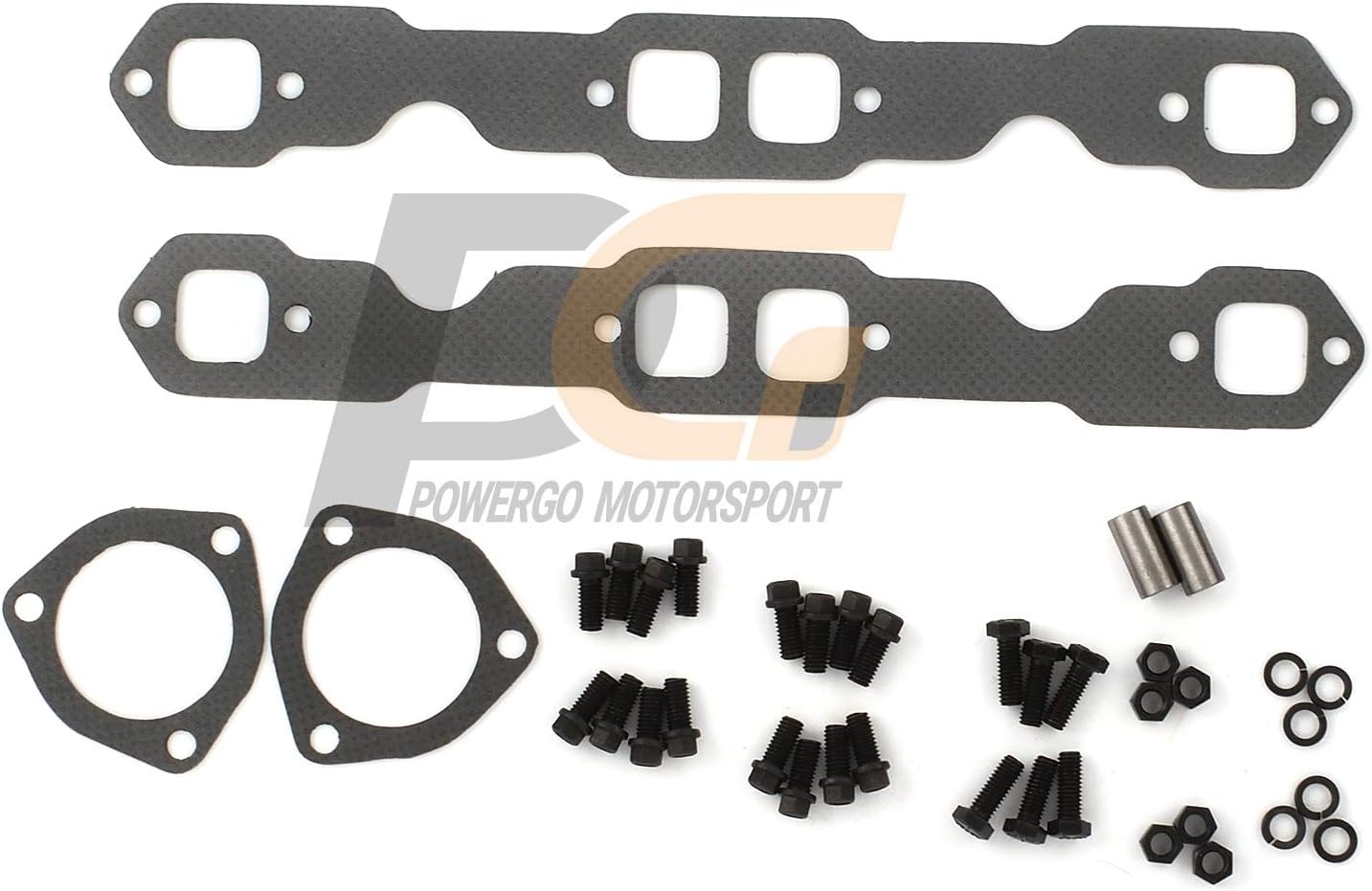 Exhaust Headers 1-5/8 x 2-1/2 inches Mild Steel Black Paint for 1988-1999 C1500 C2500 K1500 K2500 Silverado Sierra | 1992-2000 Suburban Tahoe Yukon | 305 350 5.0L 5.7L V8