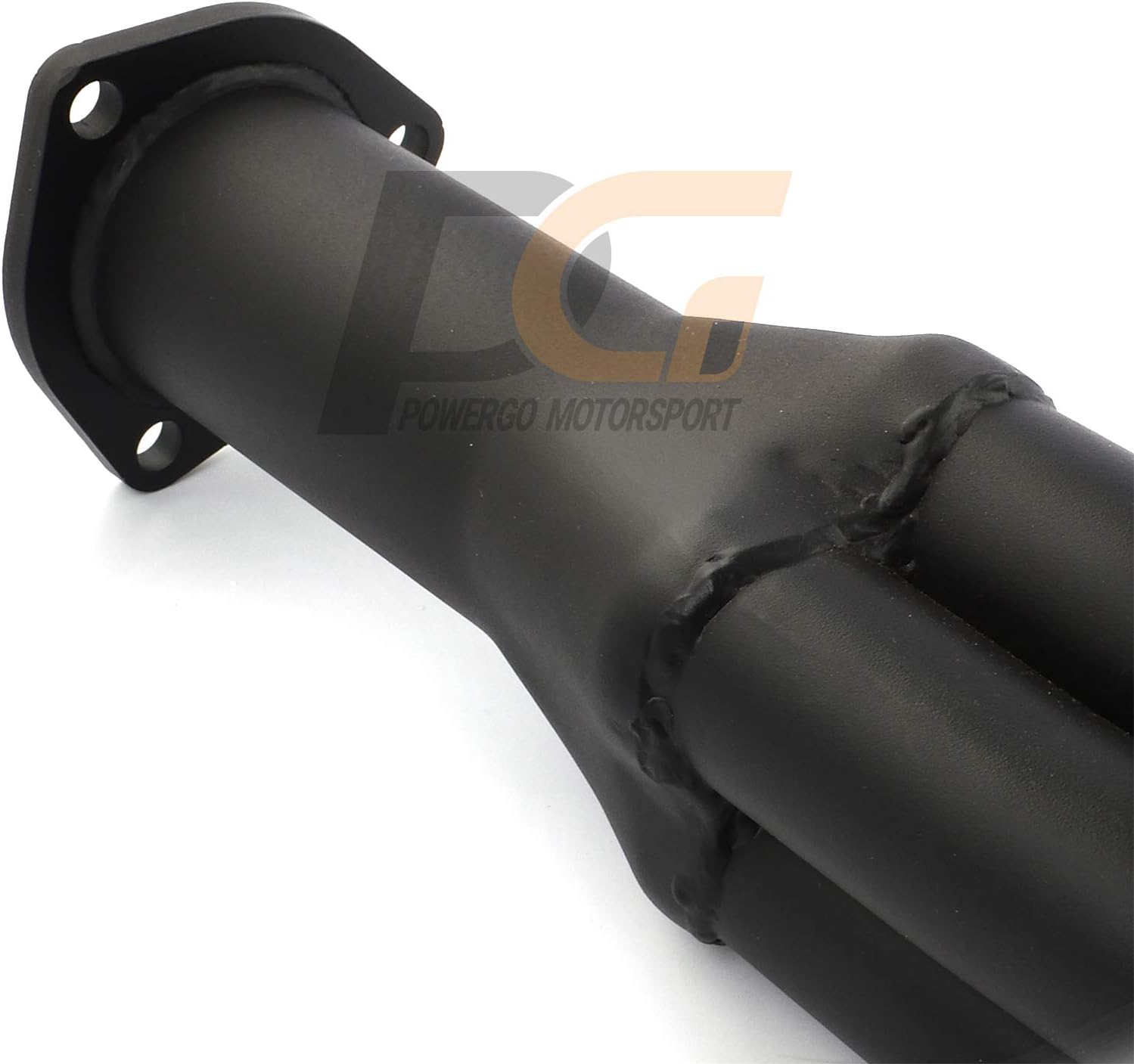 Exhaust Headers 1-5/8 x 2-1/2 inches Mild Steel Black Paint for 1988-1999 C1500 C2500 K1500 K2500 Silverado Sierra | 1992-2000 Suburban Tahoe Yukon | 305 350 5.0L 5.7L V8