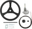 CARMOCAR 16FT Steering Rotary System Boat Kit with 13.5 Inch steering wheel,3/4" Tapered Shaft for Waterborne Vehicles