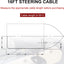 CARMOCAR 16FT Steering Rotary System Boat Kit with 13.5 Inch steering wheel,3/4" Tapered Shaft for Waterborne Vehicles