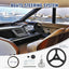 CARMOCAR 16FT Steering Rotary System Boat Kit with 13.5 Inch steering wheel,3/4" Tapered Shaft for Waterborne Vehicles