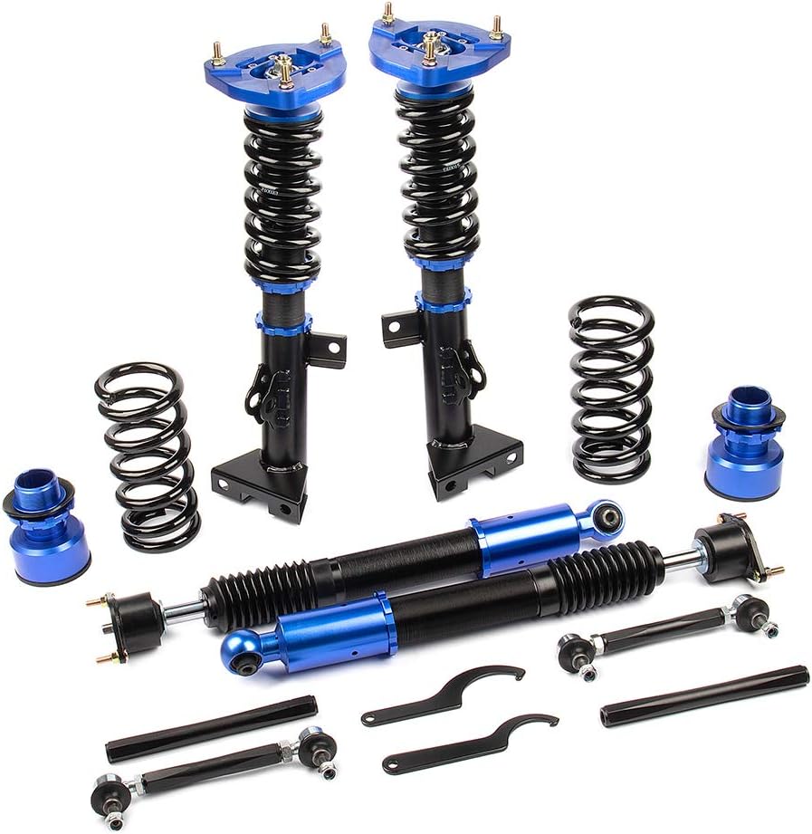 Coilovers Suspension Kit for Mercedes-Benz C180 C200 2008 2009 2010 2011 2012 2013 2014 Height Adjustable Coilover Suspension Shock Absorber Lowering Kit