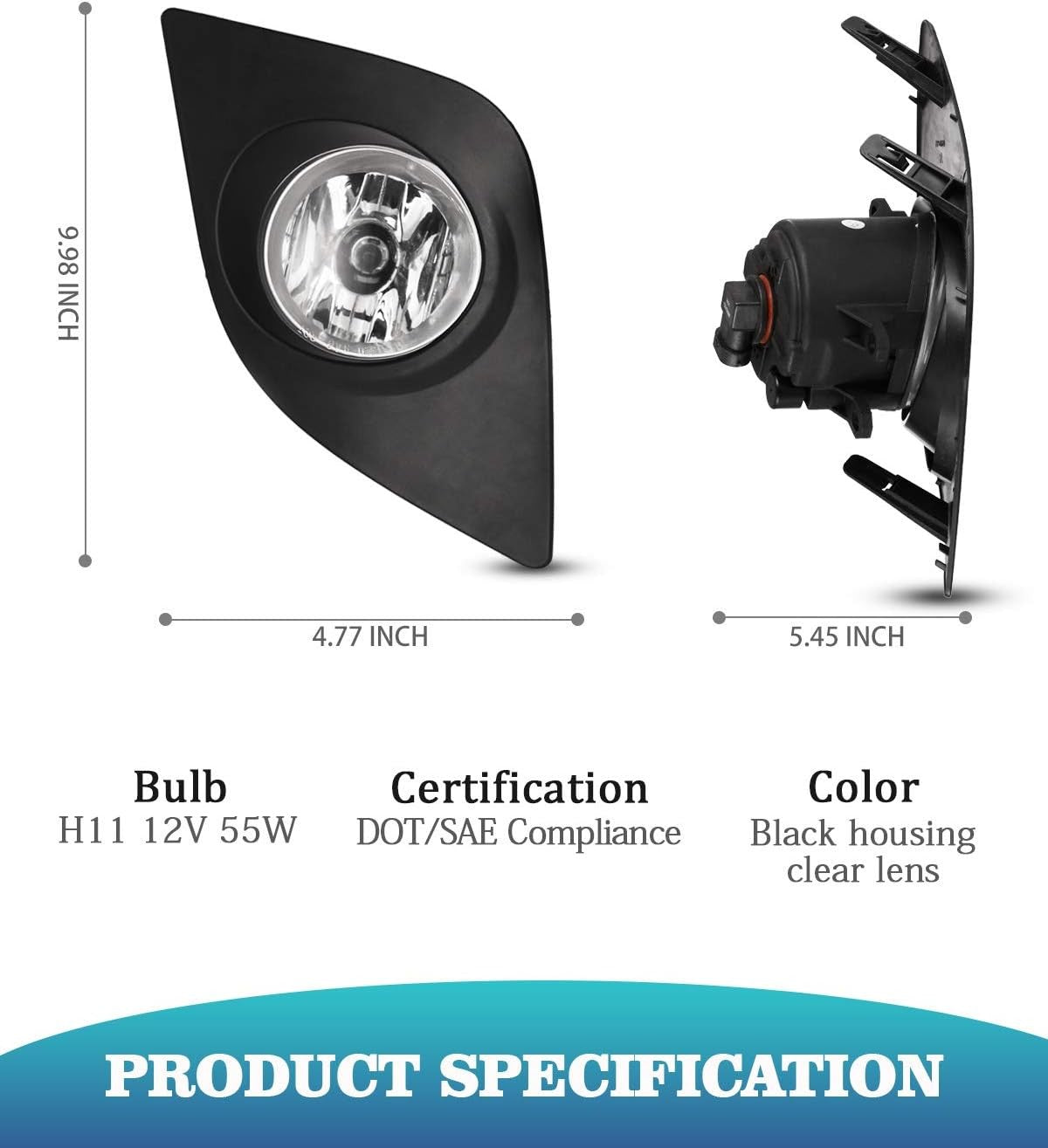 AUTOWIKI Fog Lights for 2014-2016 Toyota Corolla (Not Fit Corolla S…