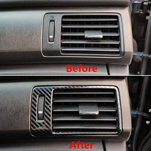 New, ruihe 2pc Carbon Fiber Color Steel Air Conditioning Dashboard Vent Cover Trim Fit for Honda Accord 2013 2014 2015 2016 2017