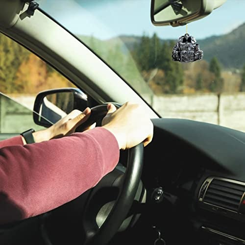 New, Car Rear View Mirror Hanging Ornament, Personalized Army Backpack Boost Decor, Military American Soldier Christmas Ornament Gift, Car Interior Rearview Pendant Accessories (Style C)