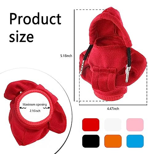 New, Car Gear Shift Cover,Automotive Interior Accessories Shift Boots & Knob Car Decor Accessories,Cute Hooded Shirt Shift Knob Cover,Universal Gear Shift Knob Cover as Best Gift for Women or Man(Red)