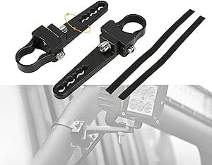 New, AUXMART 1 Inch Bullbar Nudge Bar Mounting Brackets Tube Light Clamp for Hid LED Light Bar