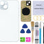 New, OEM Rear Back Glass Replacement for iPhone 15 6.1-inches with Reparing Tool Kit and Pre-Installed Adhesive (Blue)