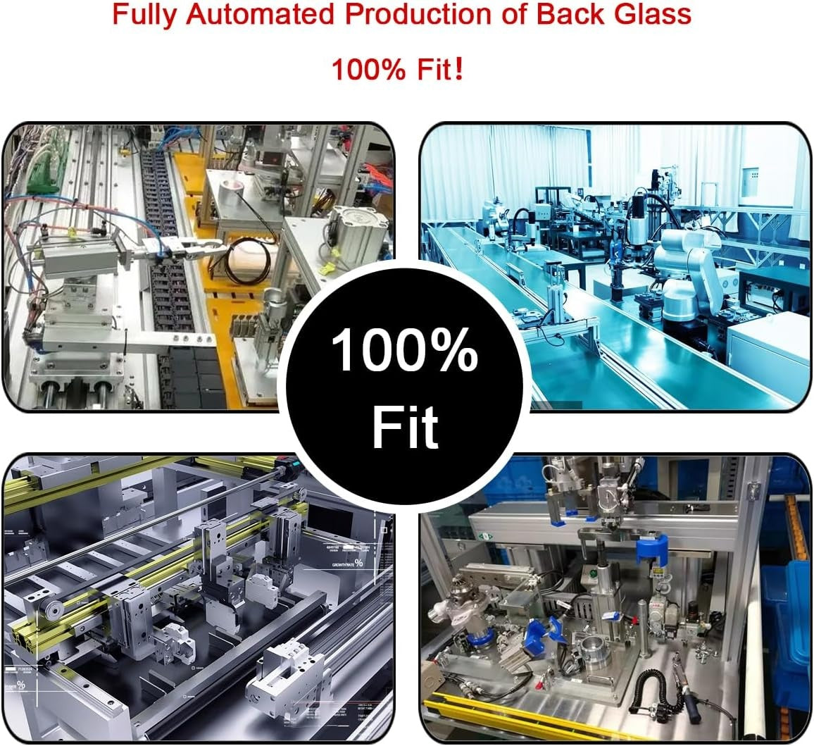 New, OEM Rear Back Glass Replacement for iPhone 15 6.1-inches with Reparing Tool Kit and Pre-Installed Adhesive (Blue)