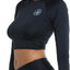 New, Body Glove Women's Standard Let It Be Long Sleeve Crop Top Rashguard with UPF 50+ (Size L)