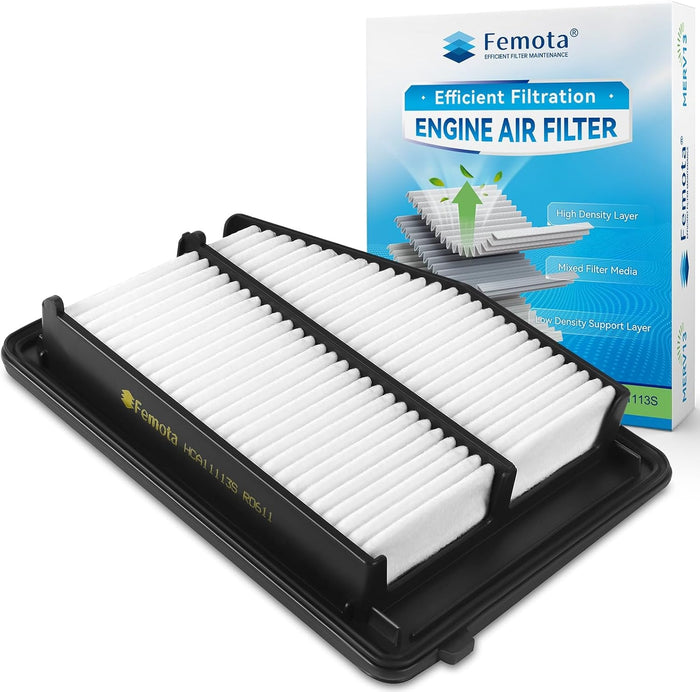 New, CA11113 Engine Air Filter, Pre-oiled, Longer Lifespan, for Honda Civic 1.8L L4 Engine (2012-2015), Acura ILX 2.0L L4 Engine (2013-2015).