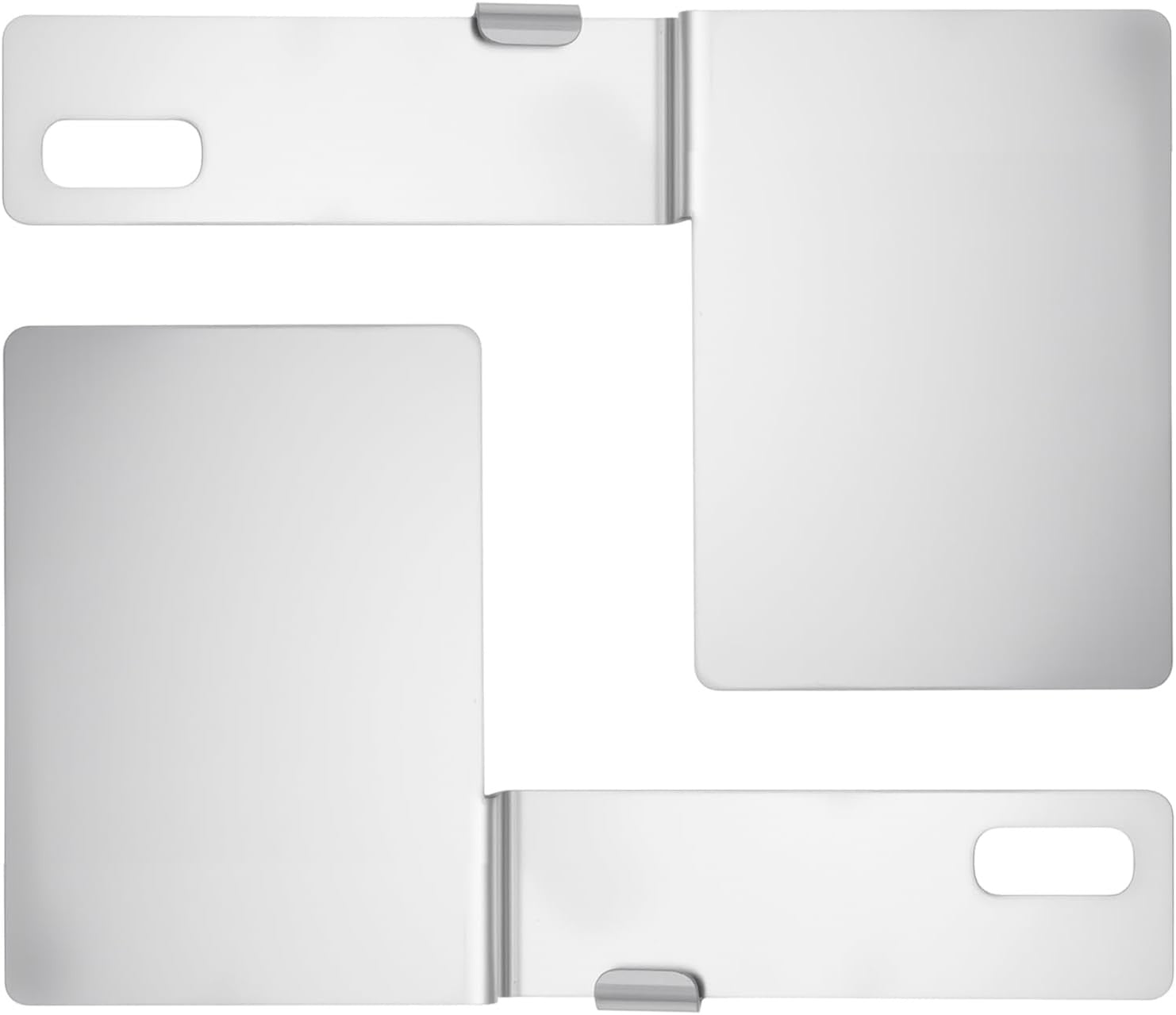 New, Blulu 2 Pcs Hawaii State Safety Check Sticker Plate Stainless Steel License Plate Bracket with 15 Degree Angled Long 1 Holes Vertical License Sticker Bracket Mount