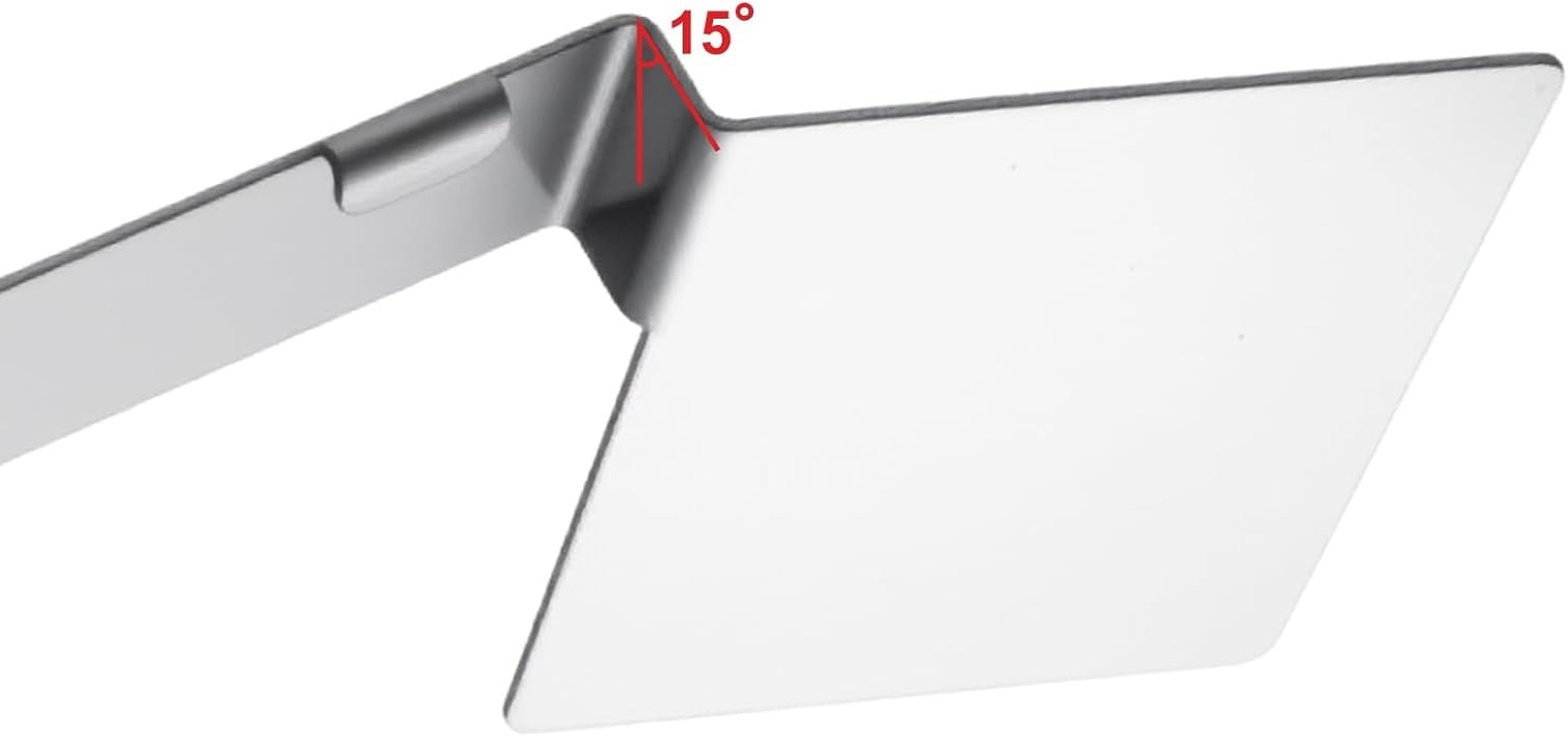 New, Blulu 2 Pcs Hawaii State Safety Check Sticker Plate Stainless Steel License Plate Bracket with 15 Degree Angled Long 1 Holes Vertical License Sticker Bracket Mount