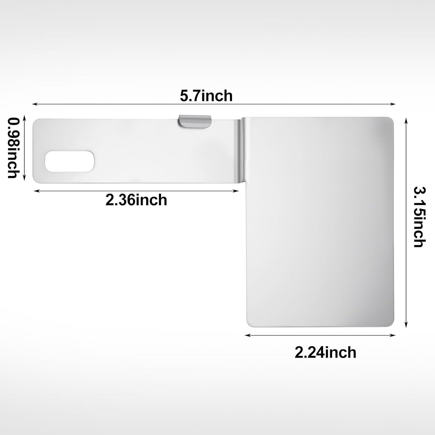 New, Blulu 2 Pcs Hawaii State Safety Check Sticker Plate Stainless Steel License Plate Bracket with 15 Degree Angled Long 1 Holes Vertical License Sticker Bracket Mount