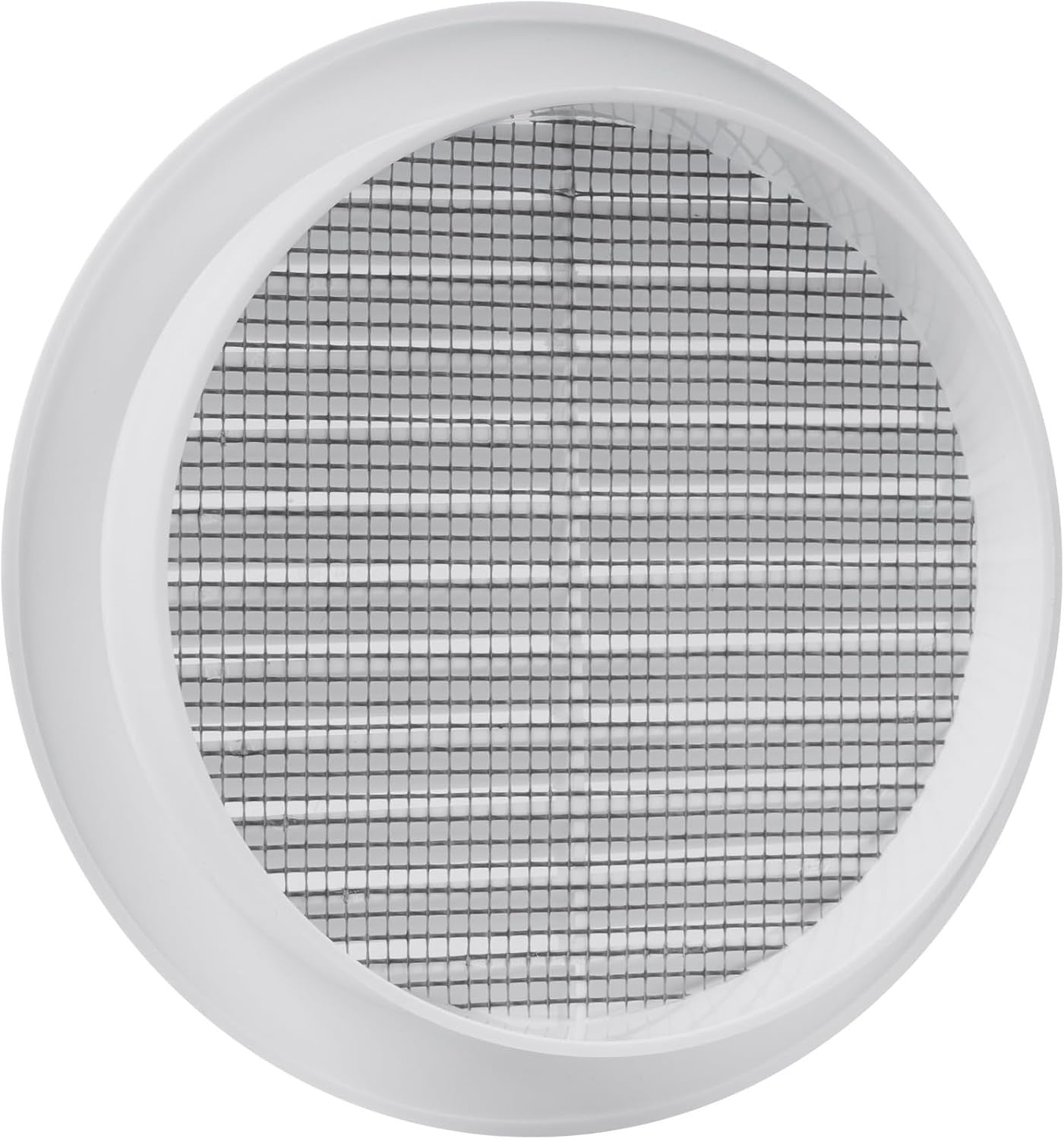 New, Vent Systems 5'' Inch - White - Pack of 5 - Soffit Vent Cover - Round Air Vent Louver - Grill Cover - Built-in Insect Screen - HVAC Vents for Bathroom, Home Office, Kitchen